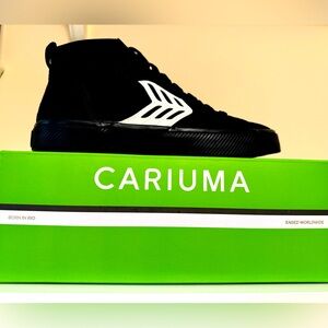 Cariuma CATIBA High PRO Skate Black Suede Logo Sneaker Women’s 8.5 NIB